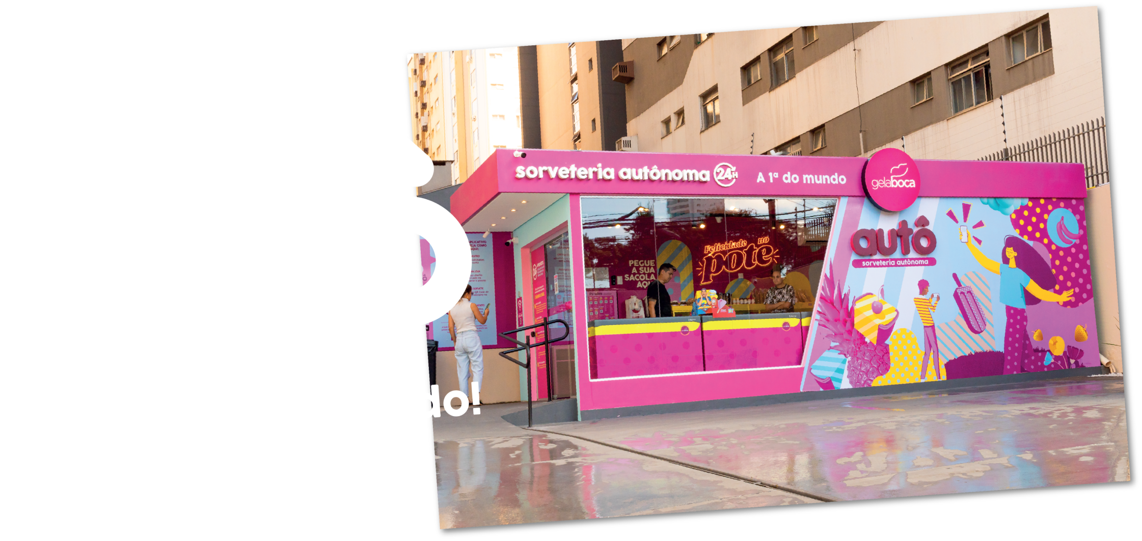 Auto a primeira sorveteria aotonoma do munto