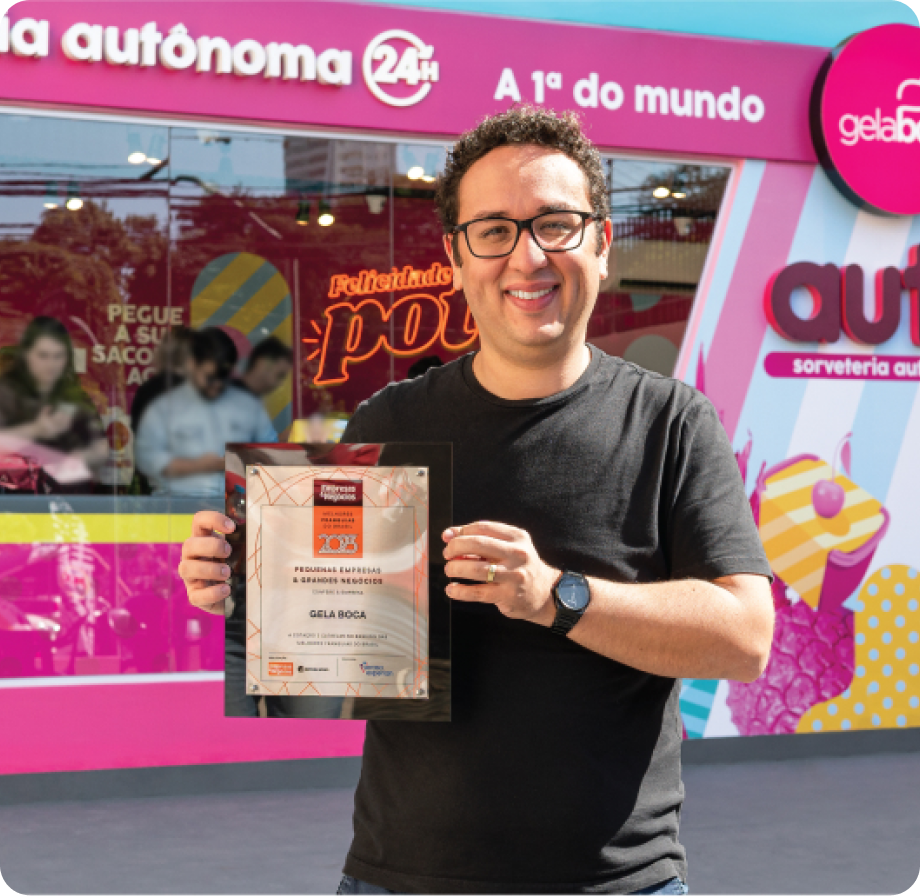 Foto Franquia Gela Boca - 24 anos de história