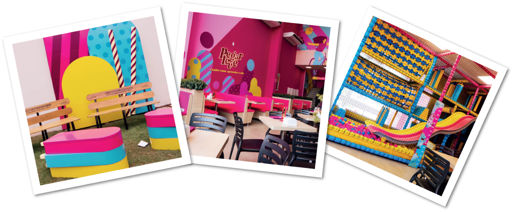 Fotos do ambiente de uma franquia Gela Boca