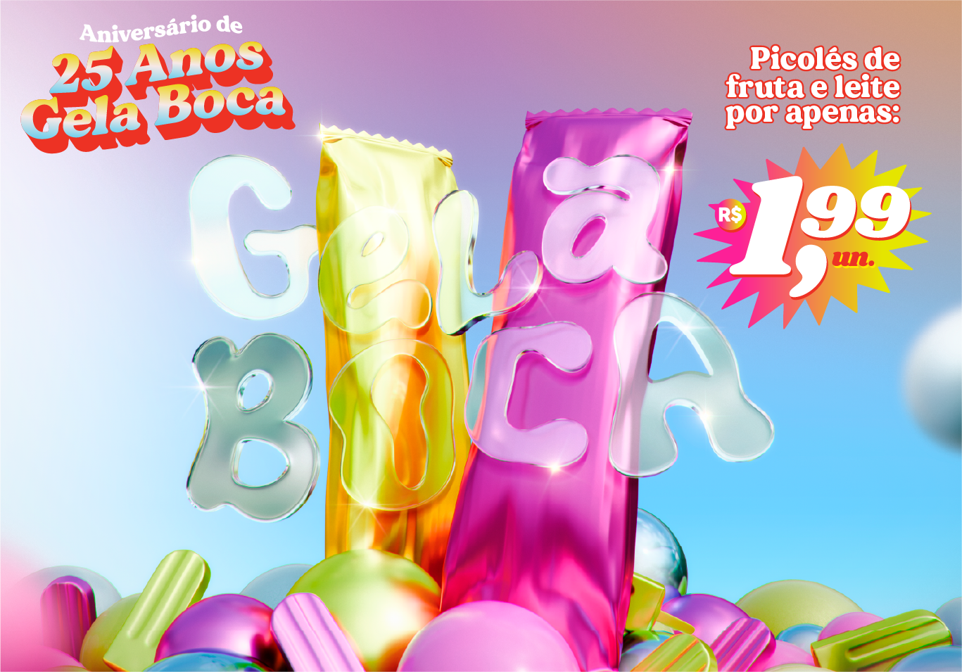 Imagem 25 anos gela boca