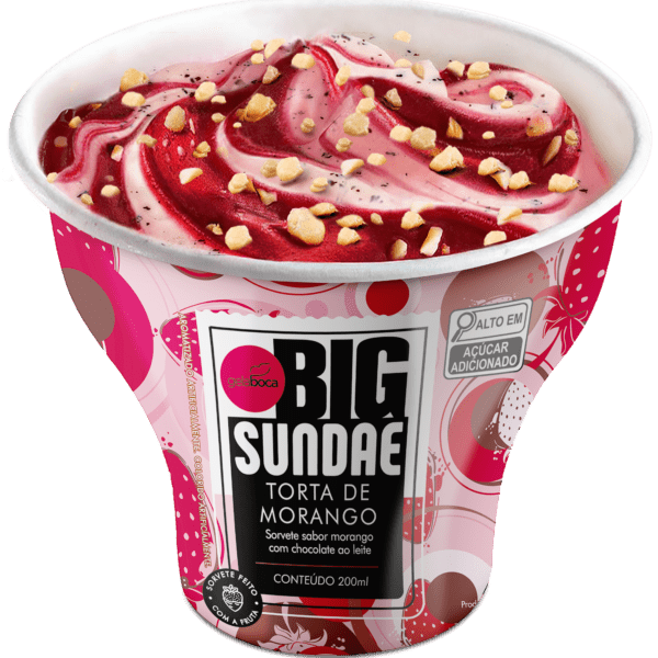 Gela Boca - Big Sundae Torta de Morango