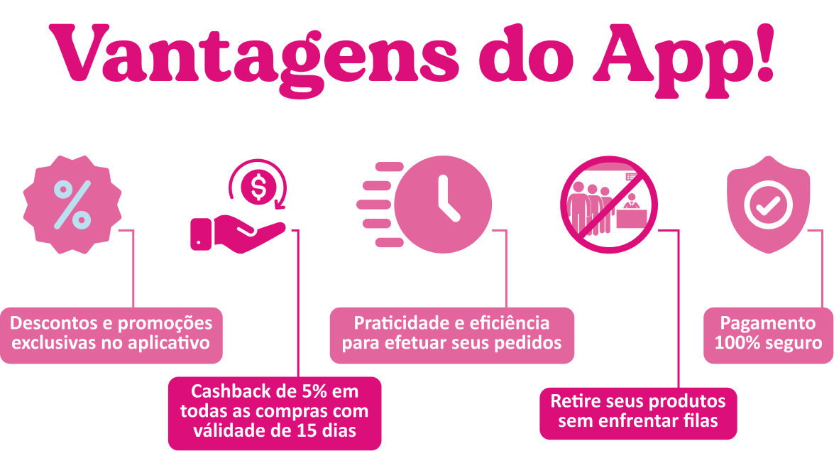 Vantagens no app Gela Lover