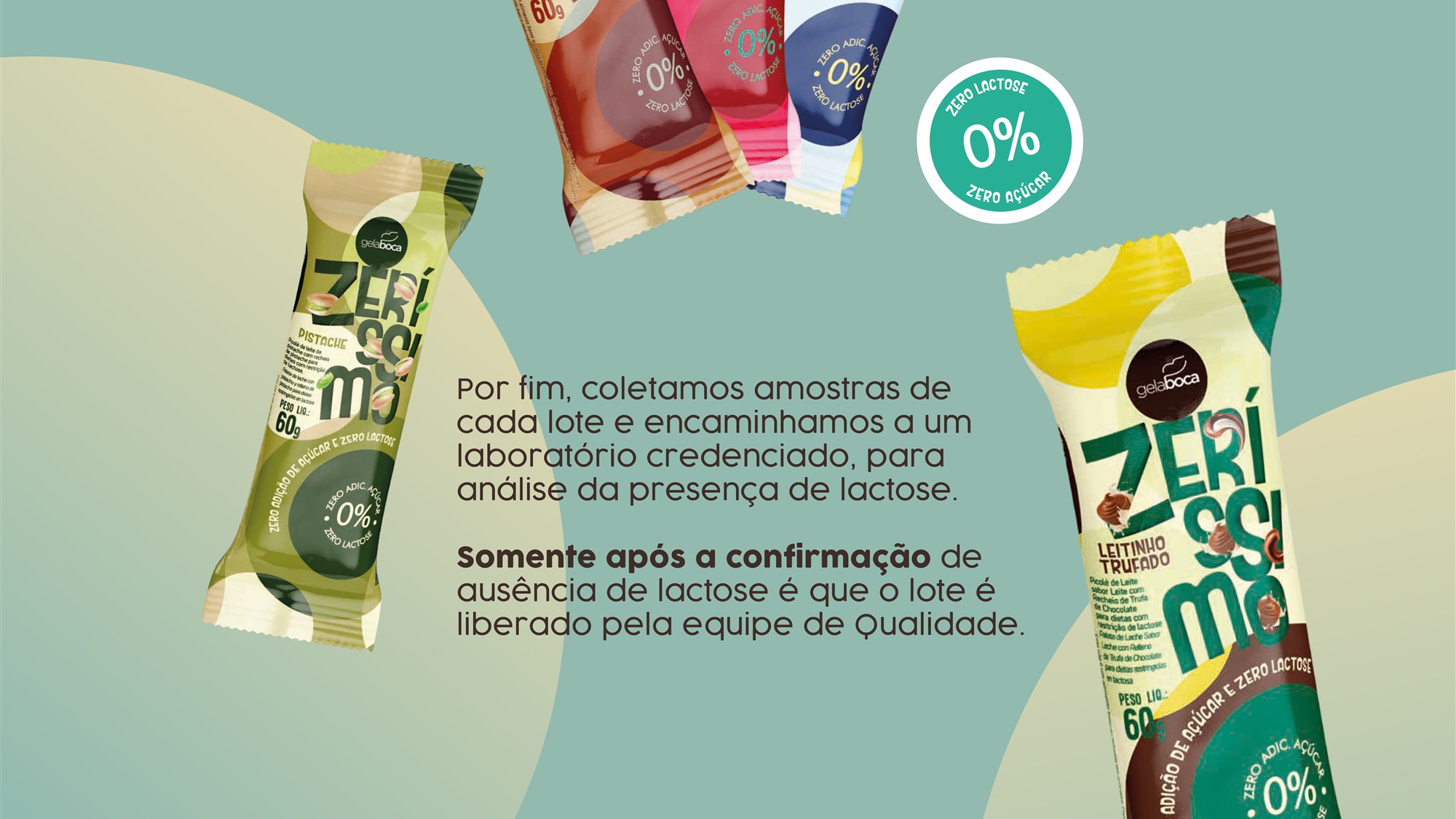 Amostras de cada lote analisadas em laboratório credenciado